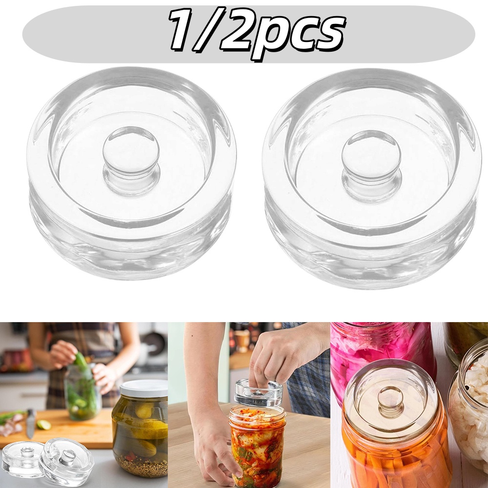 Fermentation Crock - 1/2pcs Fermented Glass Weights Wide Mouth