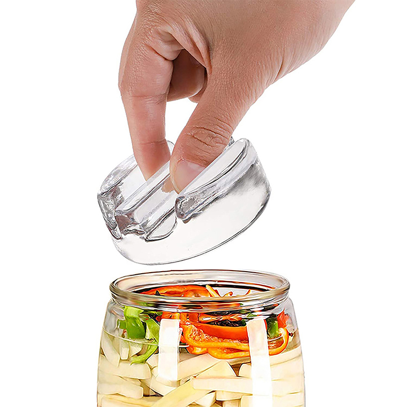 Fermentation Crock - Fermentation Glass Weight with Easy Grip