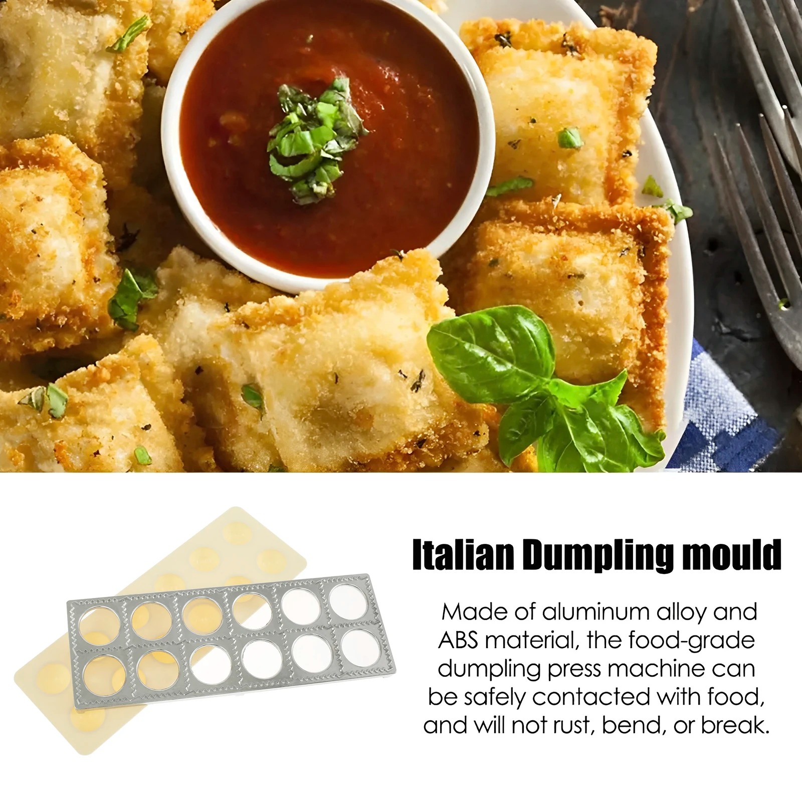 Dumpling Mold 12 Holes Ravioli - Home Cooking Help review and price