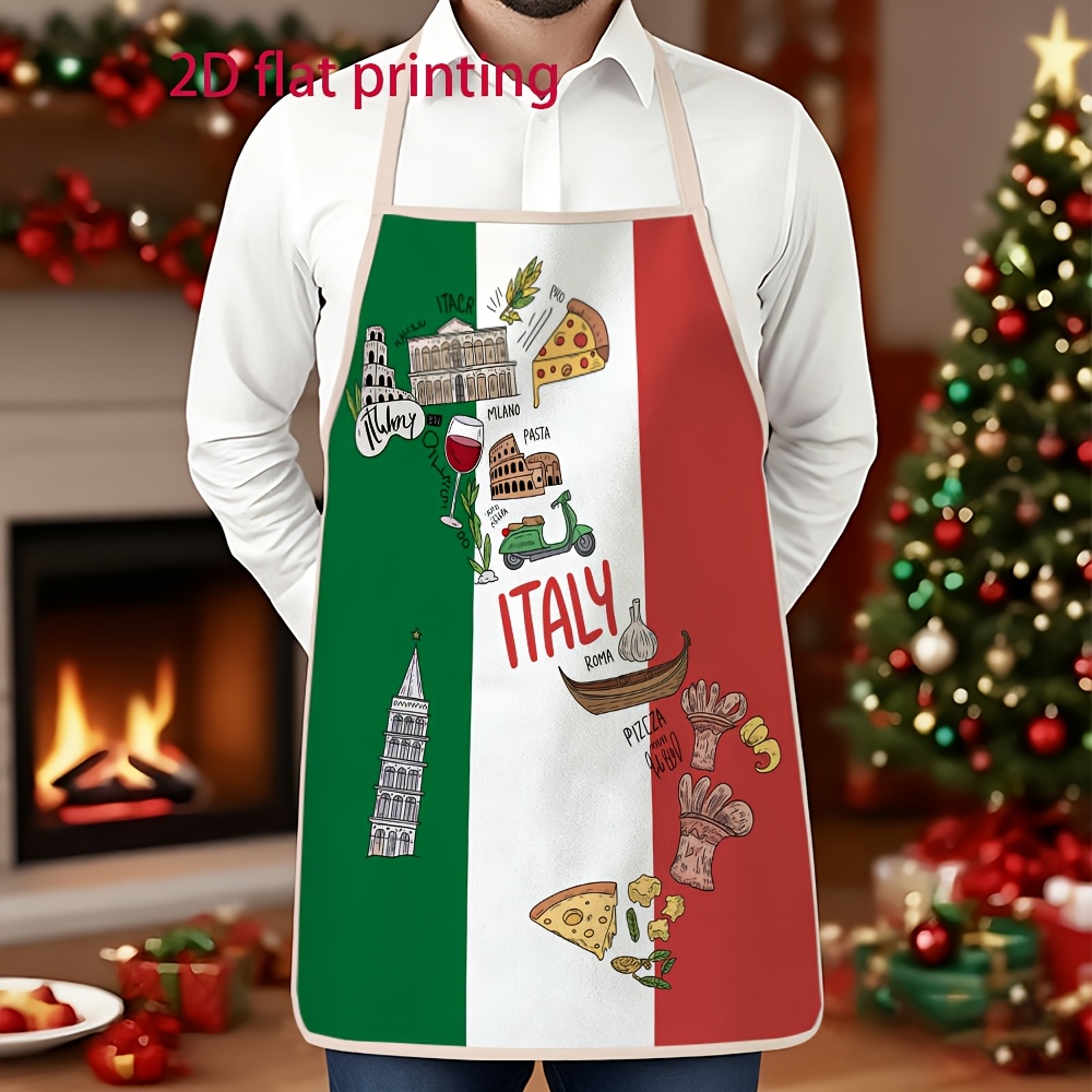 Unisex 2D Flat Apron Featuring - Home Cooking In Italian review and price