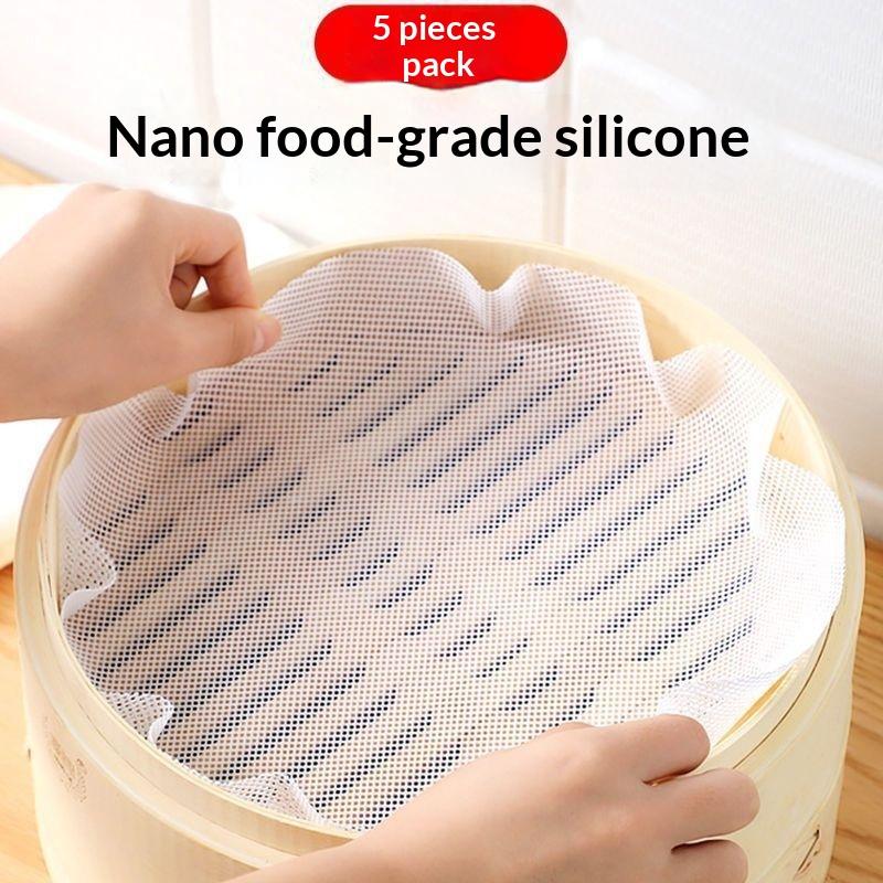 5pcs/set Reusable Silicone Non - Steamer Bamboo Set review and price