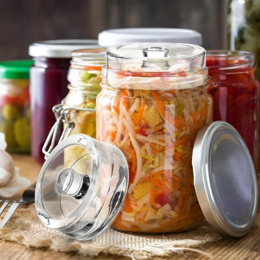 1/2/4Pcs Clear Fermented Glass - Fermentation Crock review and price