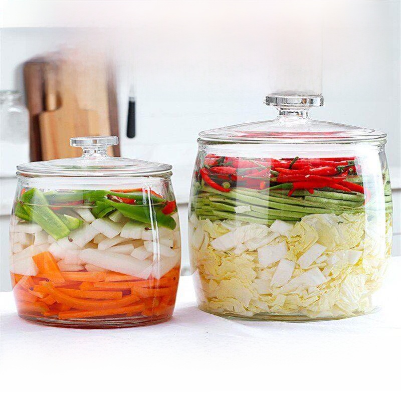 Extra Thick Glass Kimchi Jar w - Fermentation Crock review and price