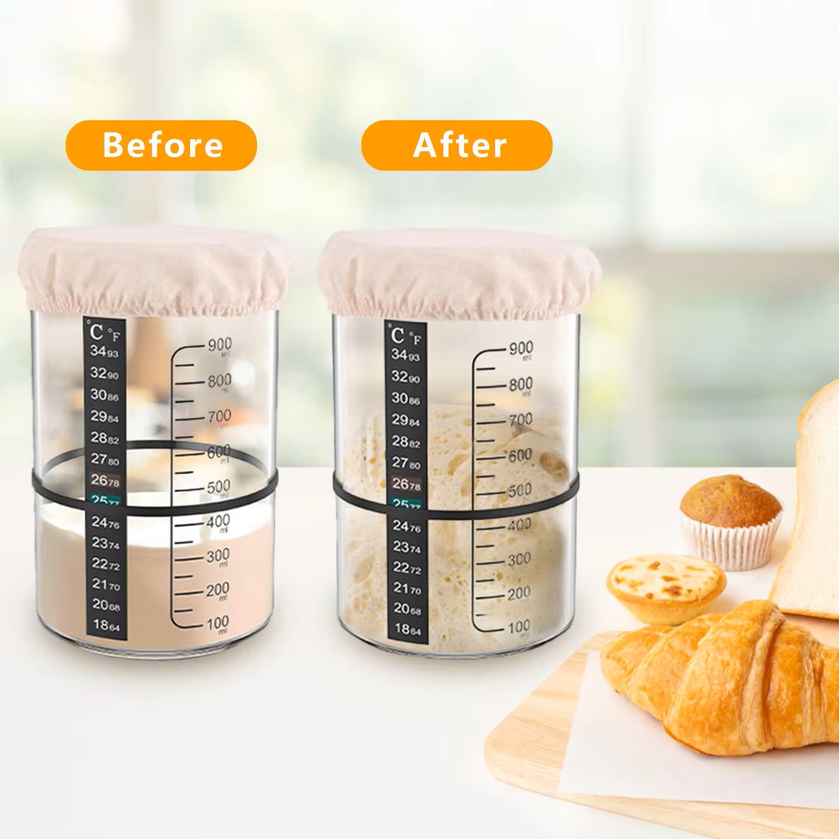 1500/900ml Sourdough Starter J - Fermentation Crock review and price