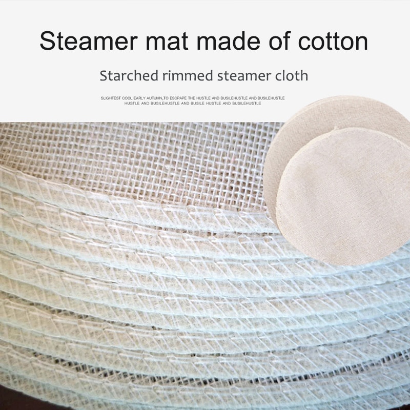 5Pcs 28CM Pure Cotton Steamer  - Steamer Bamboo Set review and price