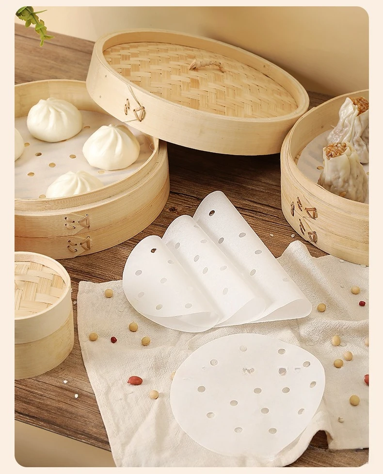 100Pcs Food Grade Disposable S - Steamer Bamboo Set review and price