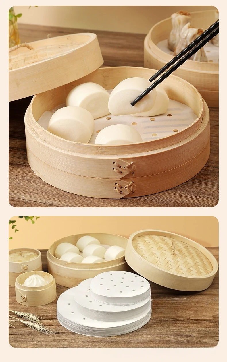 100Pcs Food Grade Disposable S - Steamer Bamboo Set review and price
