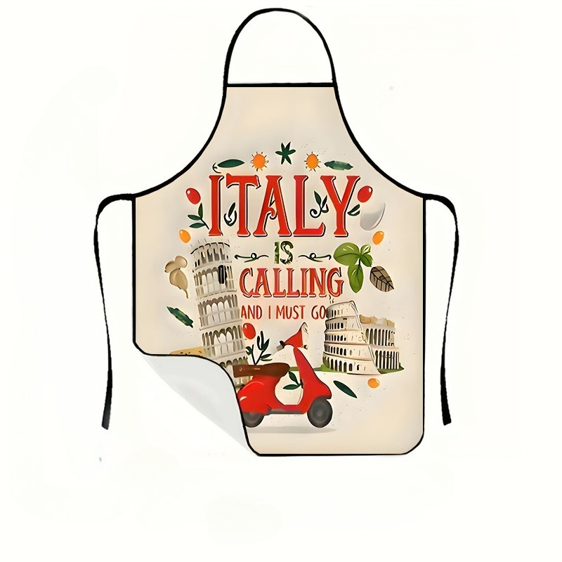 1 Piece Italian-Themed Apron,  - Home Cooking In Italian review and price